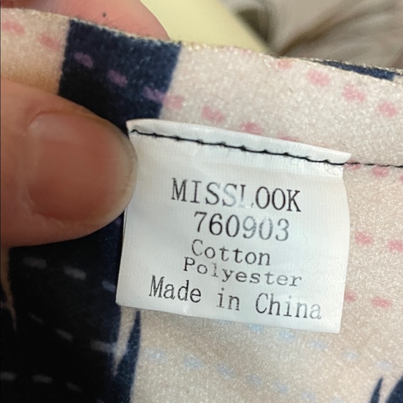 MISSLOOK Multicolor reversible long Patterned Vest with pockets - Picture 5 of 7